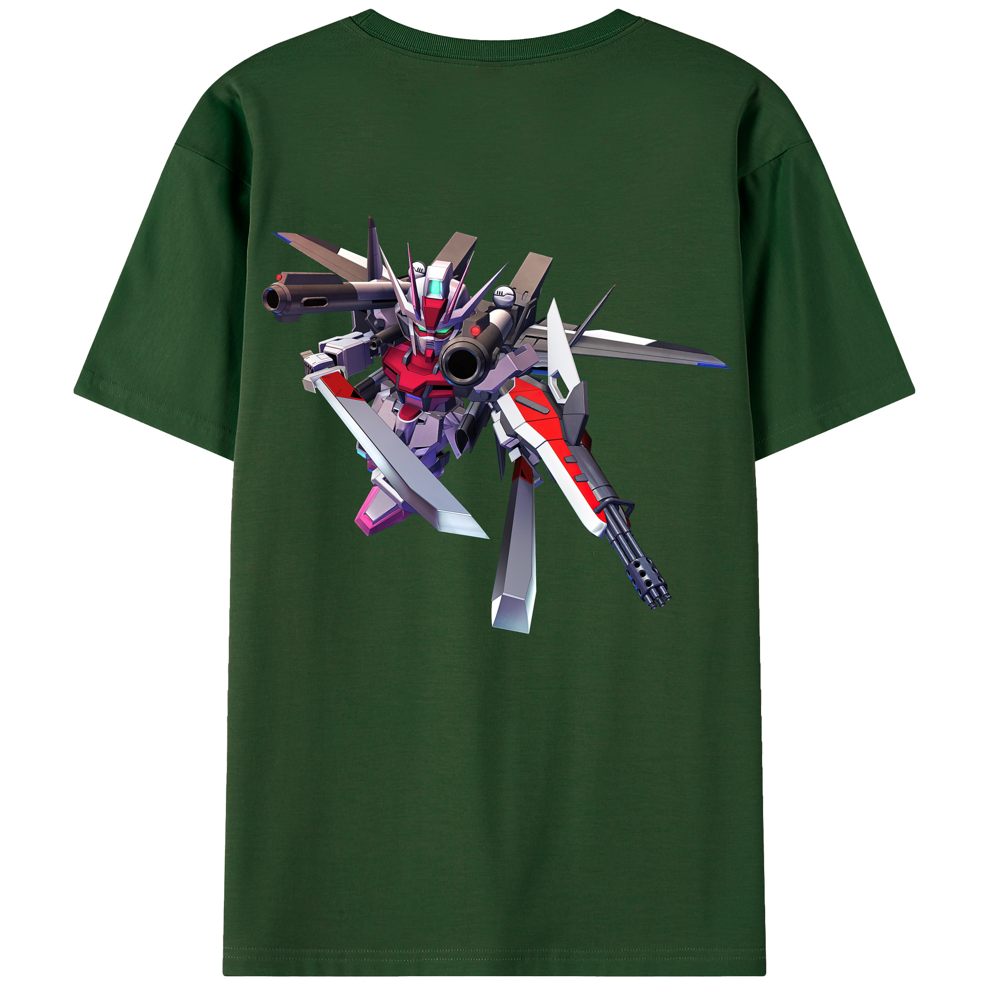 （画像用） 機動戦士ガンダム Mobile Suit Gundam 綿100％半袖Tシャツ（背面プリント）